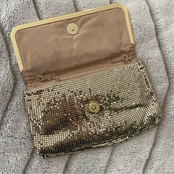 BCBGMaxAzria Gold Mesh Evening Bag - Picture 4 of 10